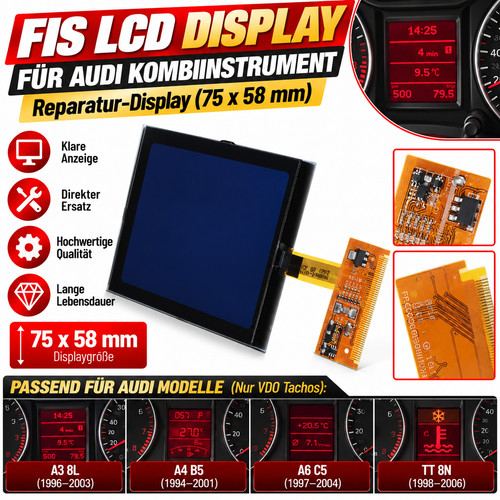 Tacho lcd display für audi - lcd,